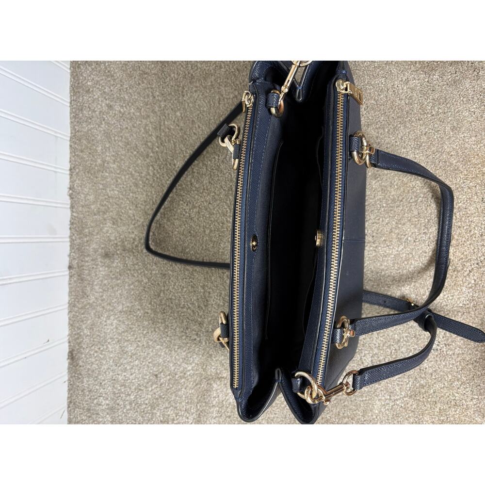 Coach Navy Christie Carry- All Handbag - Picture 4 of 14